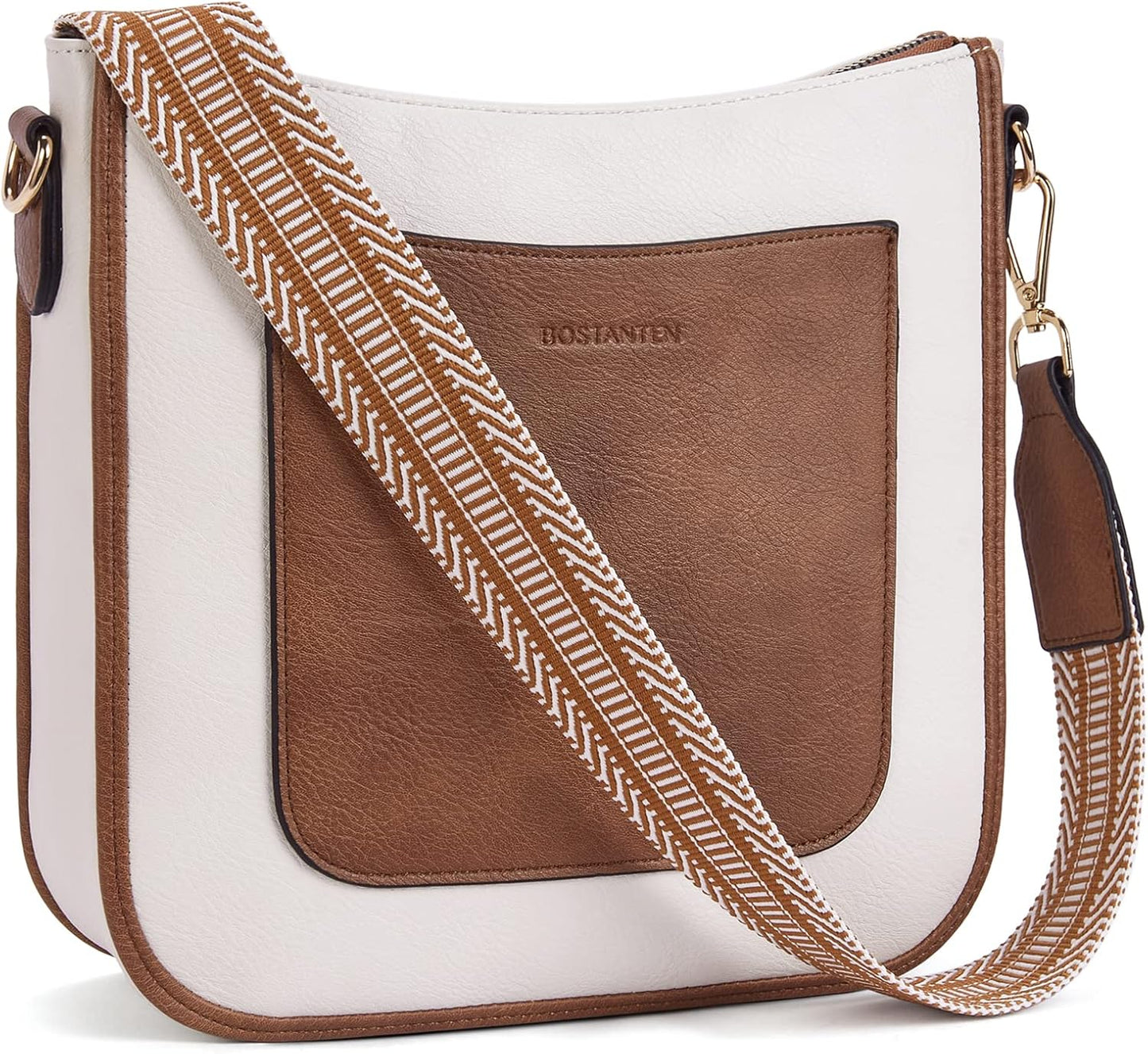 Trendy Vegan Leather Hobo Handbags for Women with Guitar Strap