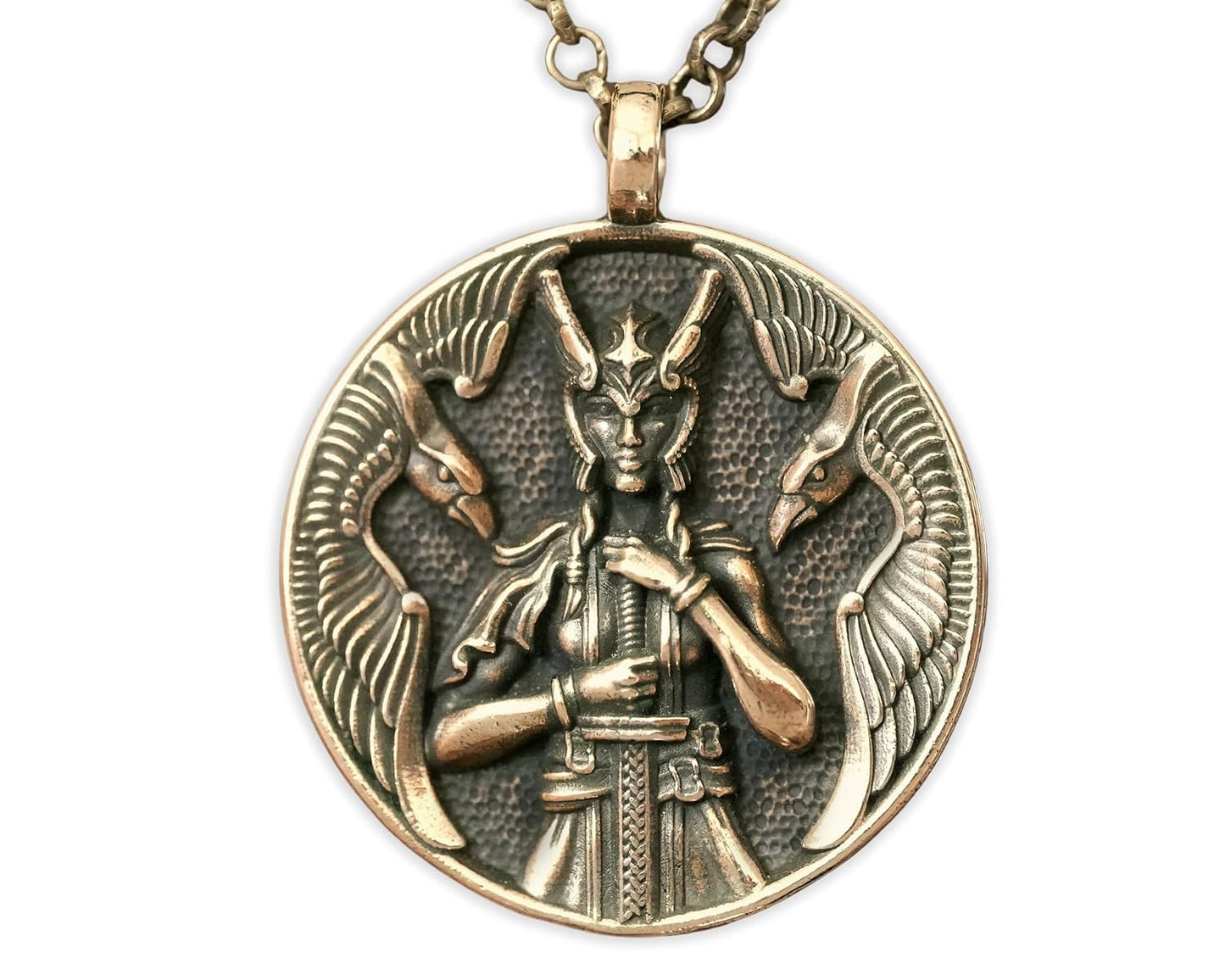 Viking Guardian Goddess Freya Valkyrie Shieldmaiden Necklace