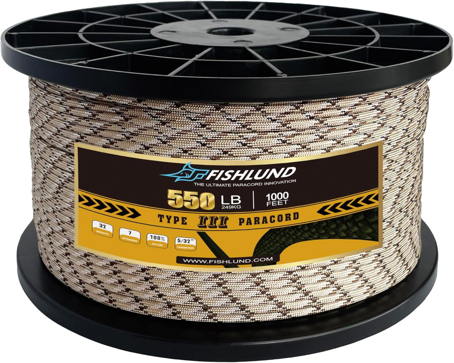 Paracord 550 lb 1000ft 4mm Nylon Rope for Camping and Crafting
