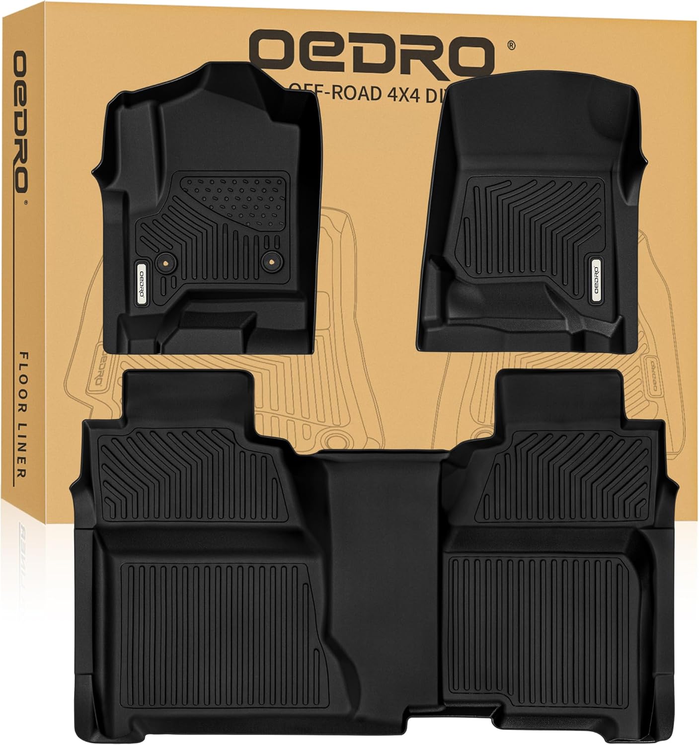 OEDRO Floor Mats for 2014-2018 Chevy Silverado & GMC Sierra
