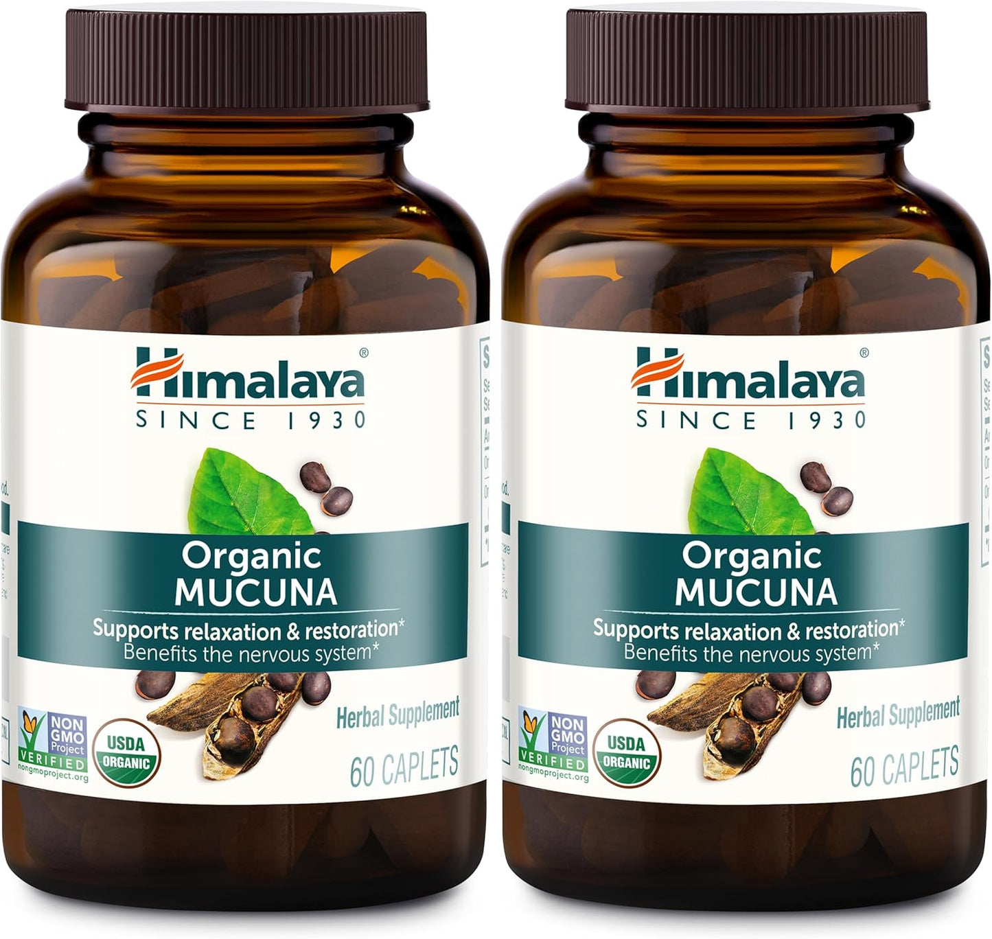 Himalaya Organic Mucuna Herbal Supplement for Relaxation & Relief