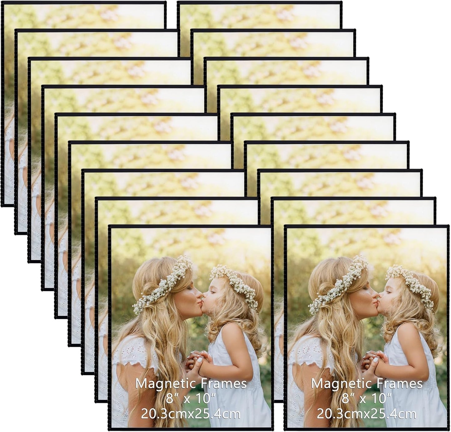 Magnetic Picture Frames 8x10 for Refrigerator by CRUGLA