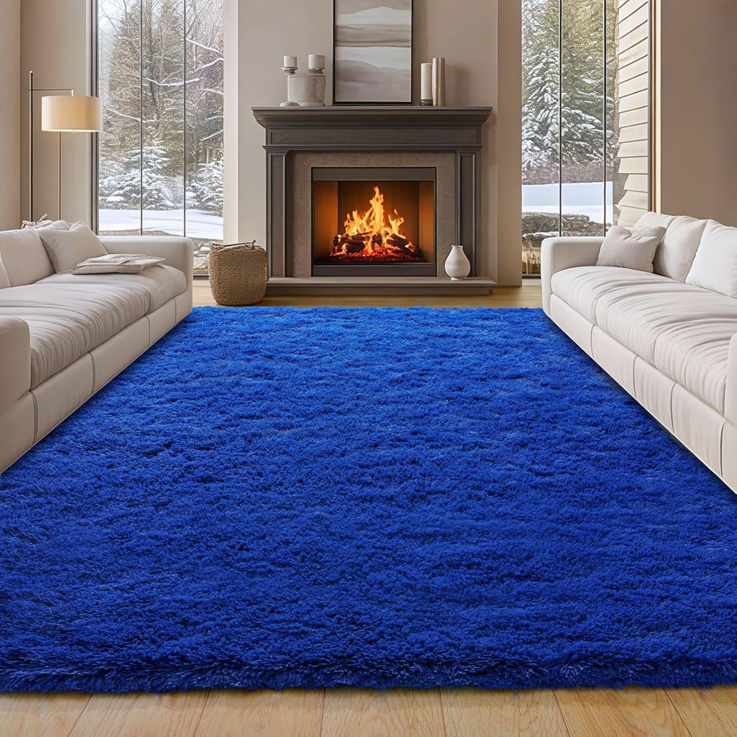 6x9 Large Shag Area Rugs for Living Room and Bedroom Decor