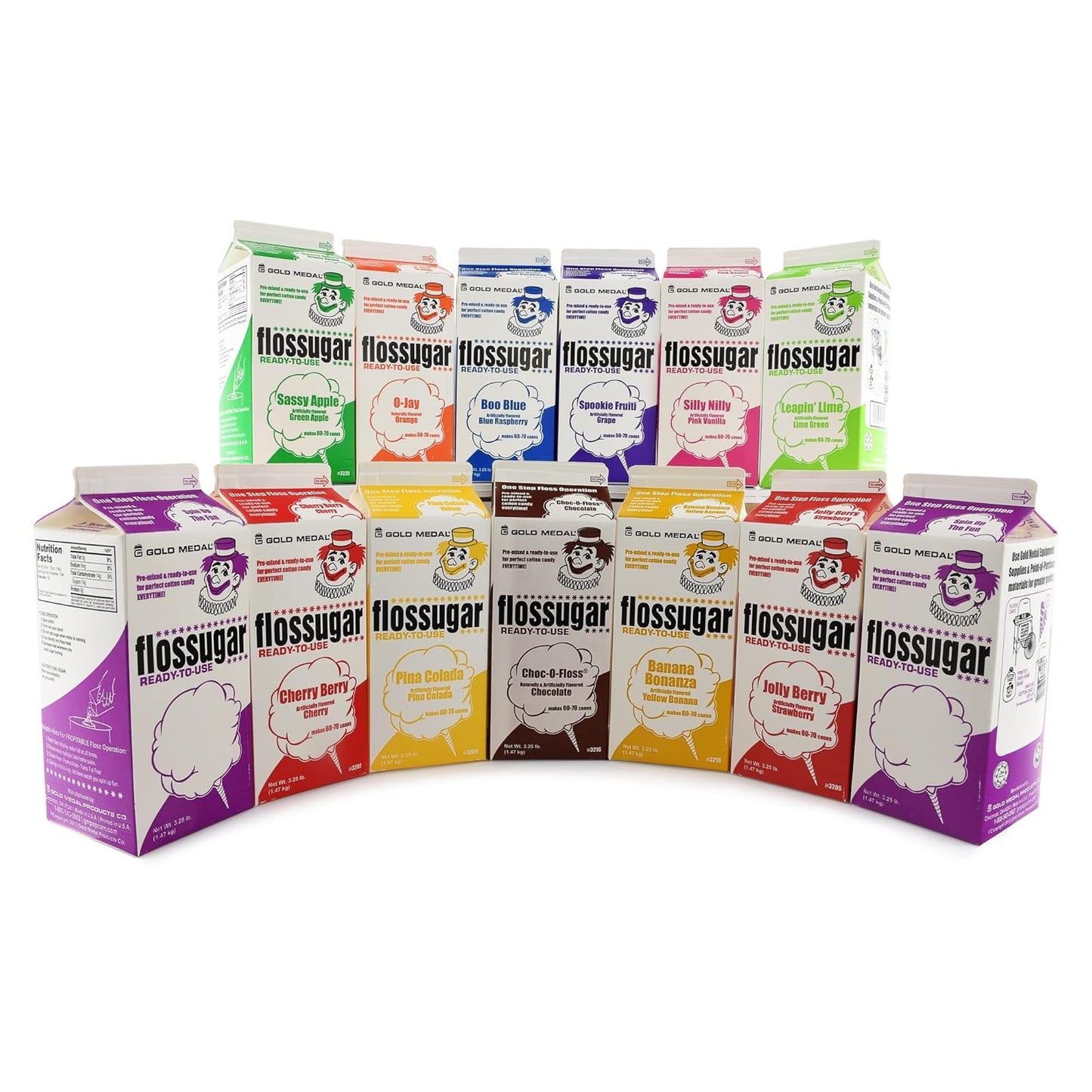 Snappy Cotton Candy Flossugar Mix & Match 14 Flavor Choices