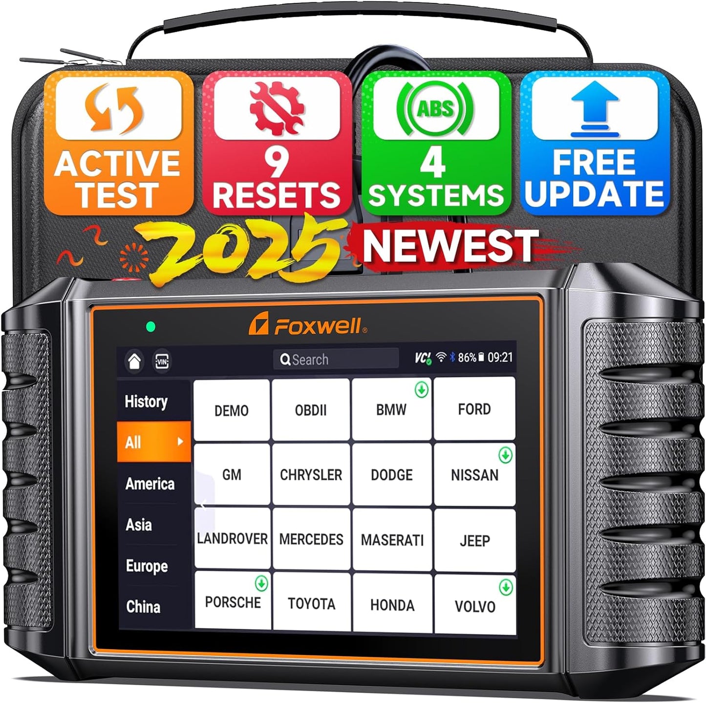 FOXWELL NT716 OBD2 Scanner for Engine, ABS, SRS & Transmission