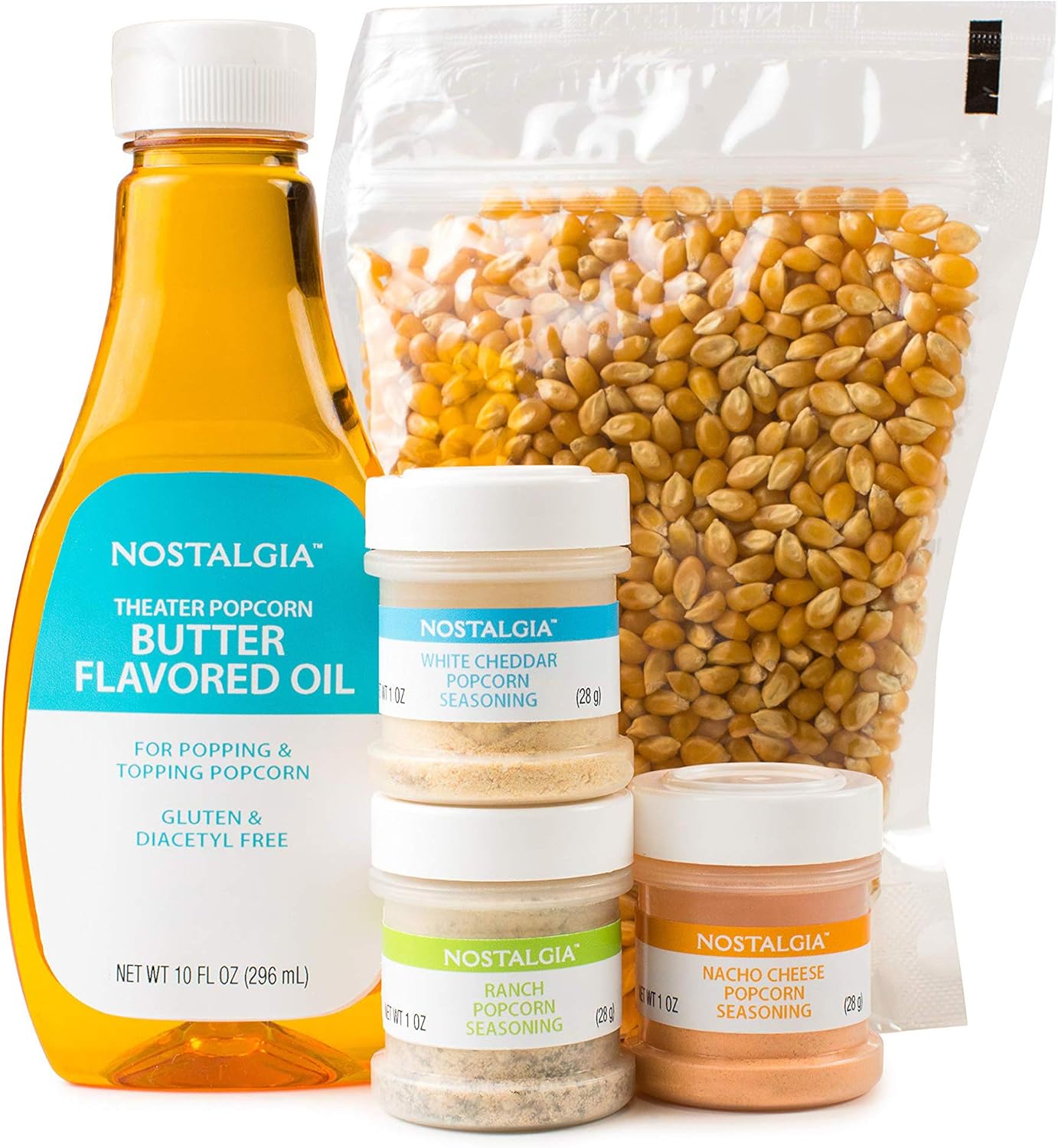 Nostalgia Hot Air Popcorn Kit - Perfect Combo Pack