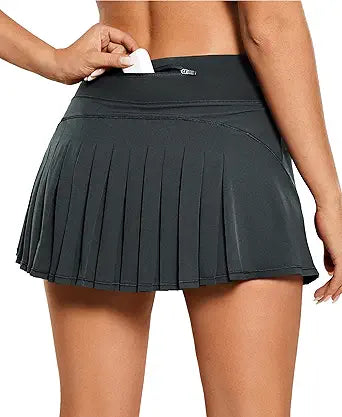 CRZ YOGA Women's Quick Dry Pleated Tennis Skirts for Sports