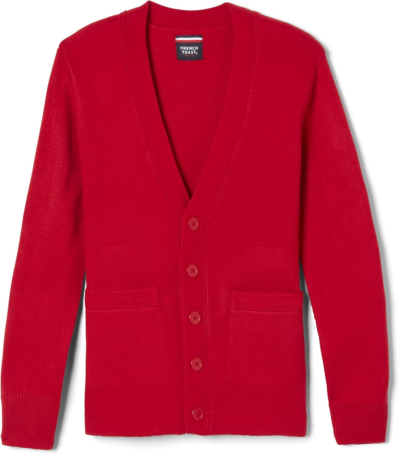 French Toast Boys' V-Neck Anti-Pill Cardigan for School Wear
