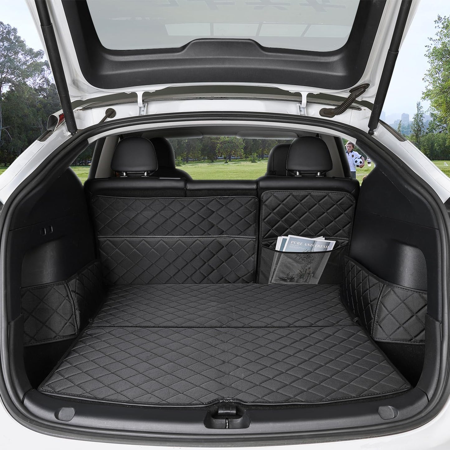 Topfit Tesla Model Y Trunk Mats Waterproof Cargo Liner for 2019-2025