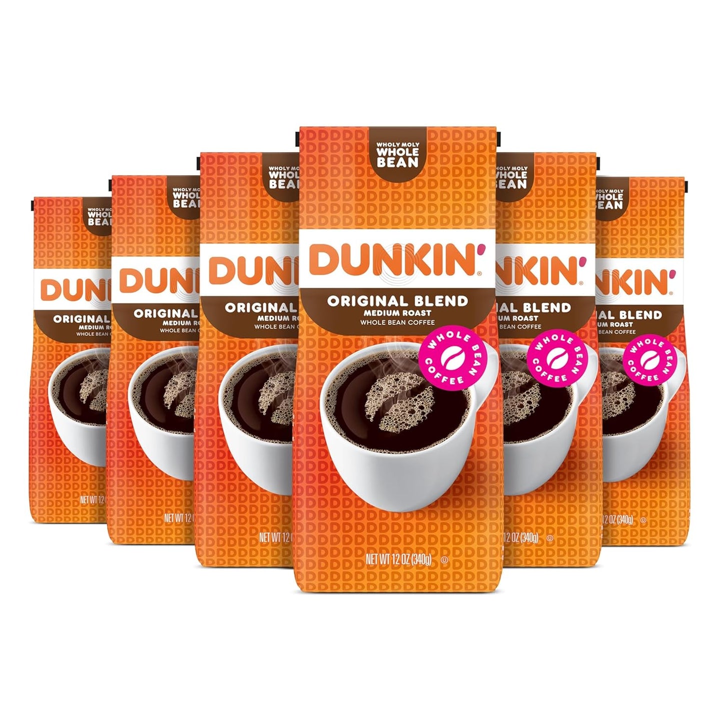 Dunkin' Original Blend Medium Roast Whole Bean Coffee Pack