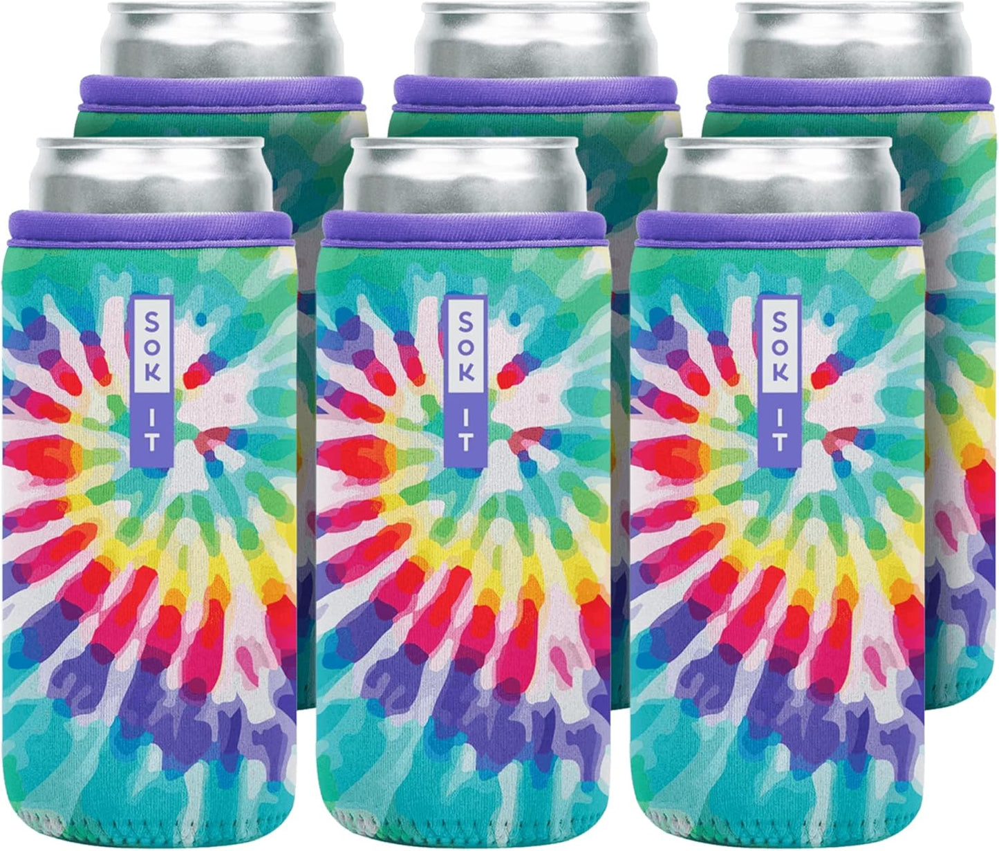 Sok It CanSok 6 Pack Insulated Neoprene Sleeve for Drinks