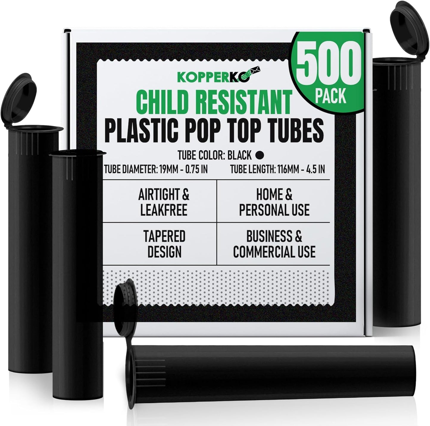 Small Pill Tube for Spices - Child Resistant & Airtight Storage
