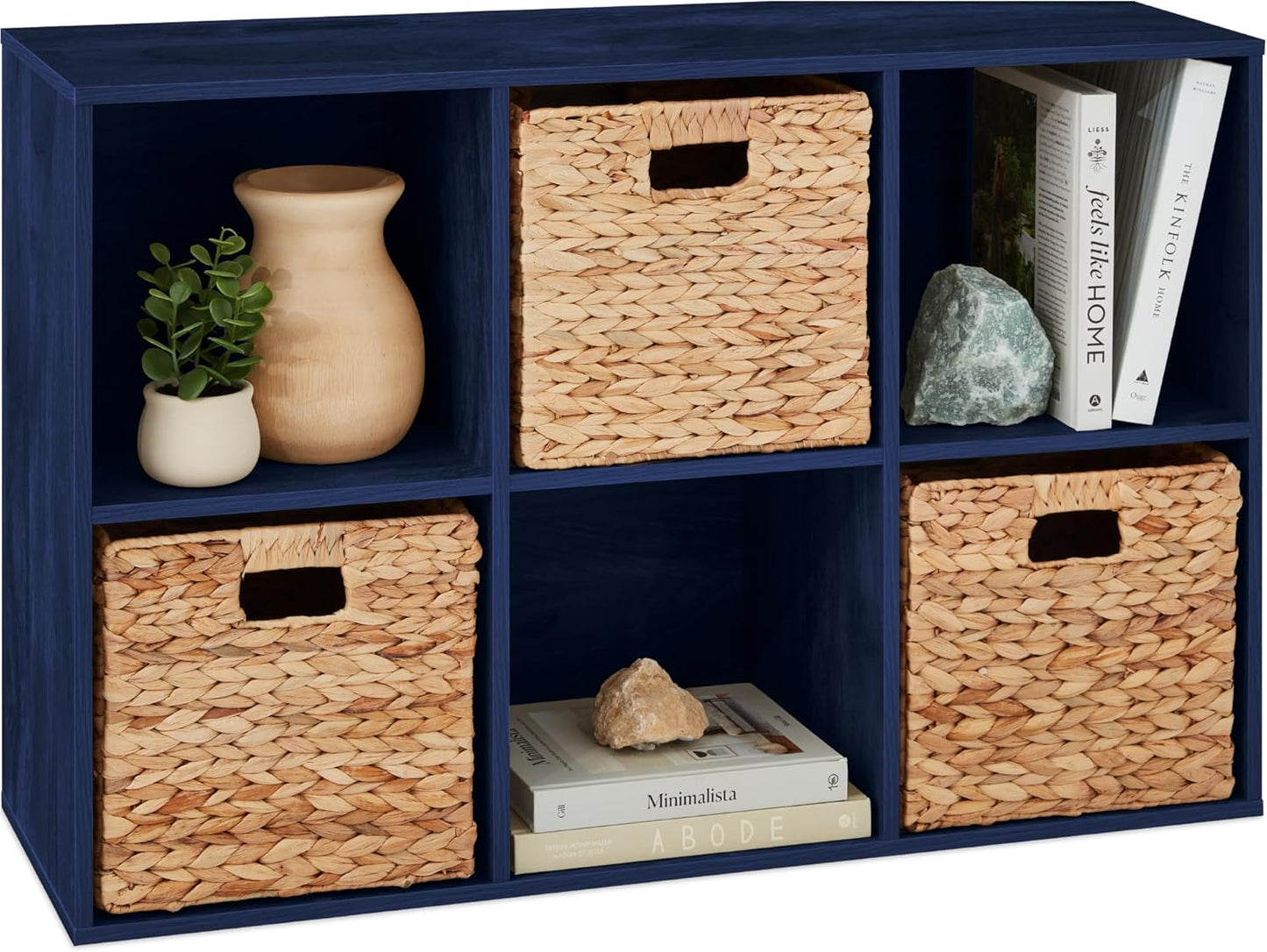 Kids Bookcase 6-Cube Storage Organizer for Toys and Books
