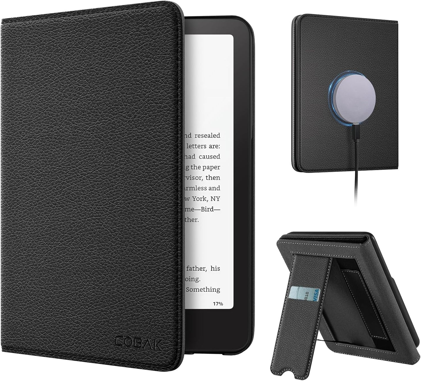 CoBak Wireless Charge Stand Case for 7in Kindle Paperwhite 12th Gen