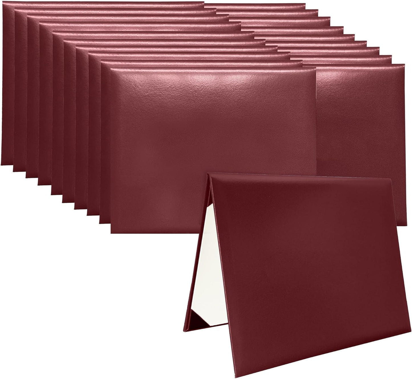 20 PCS Smooth Diploma Certificate Covers for Graduation Use