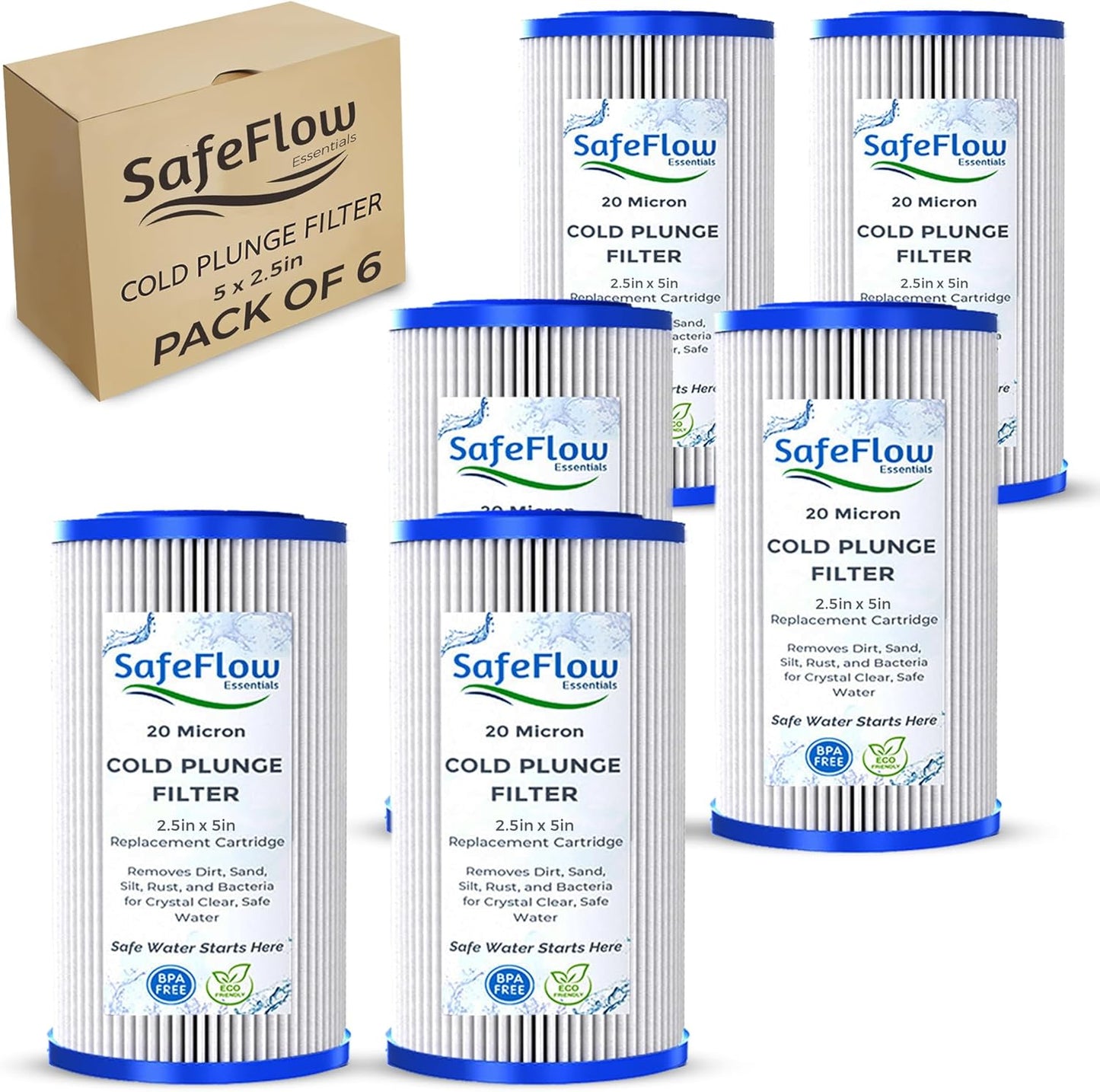 5 x 2.5 Cold Plunge Filter for Ice Bath and Water Systems