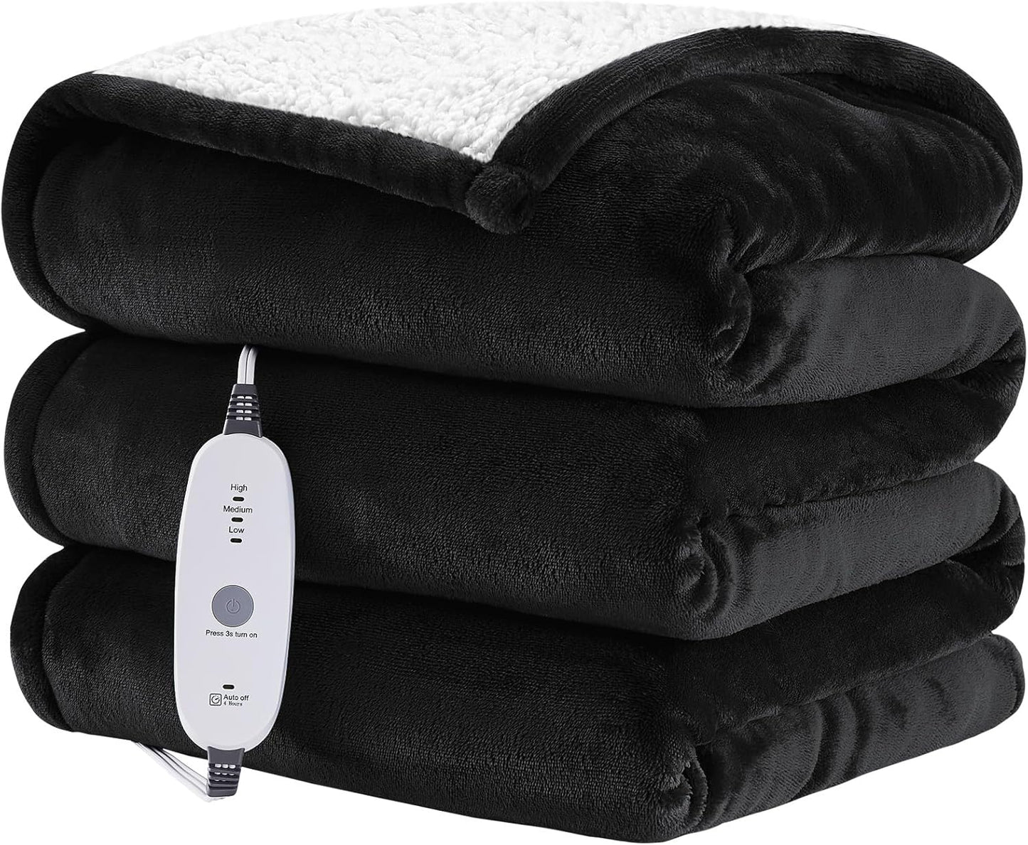 HYLEORY Heated Throw Blanket for Cozy Winter Comfort