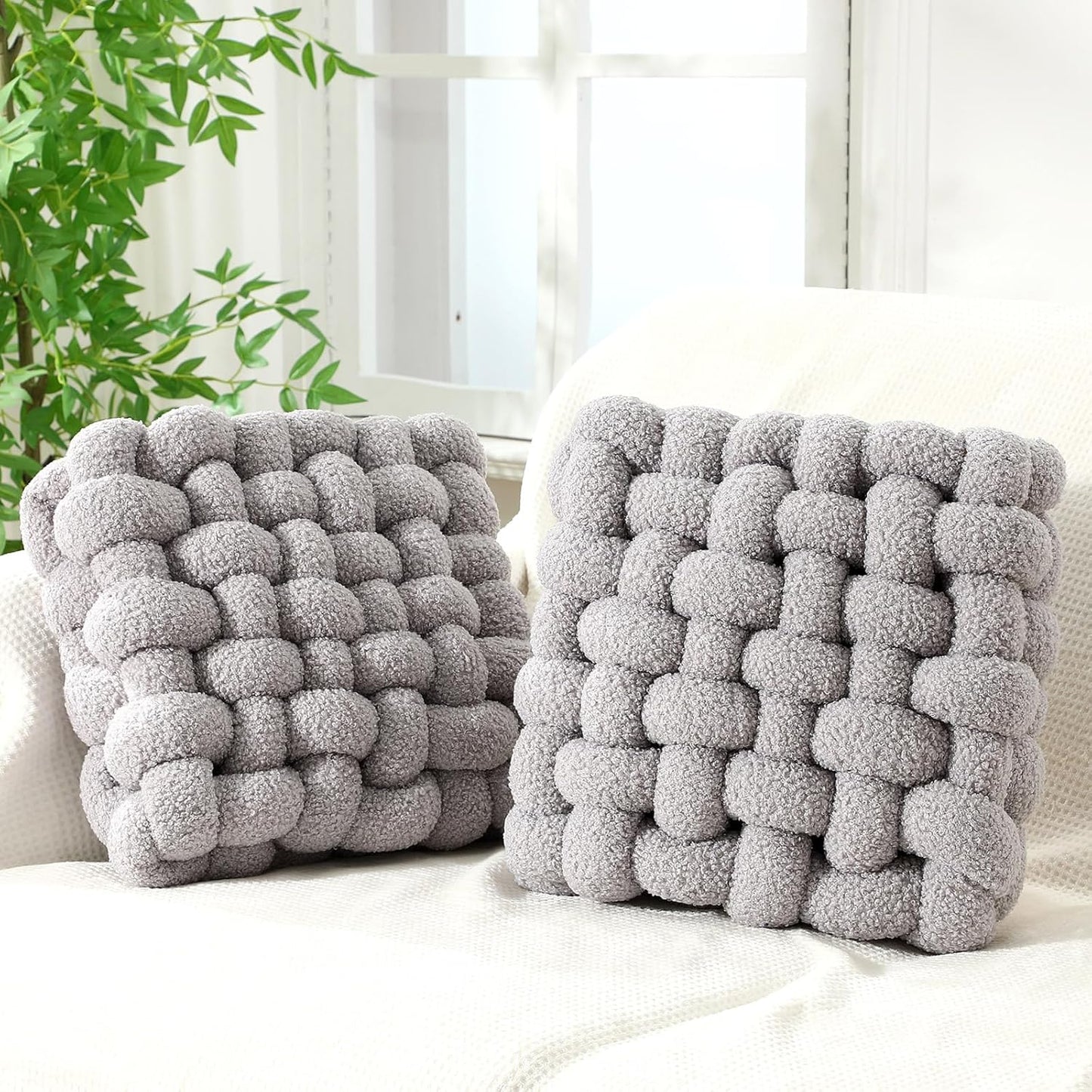 Knot Pillows Set of 2 for Stylish Home Decor and Comfort