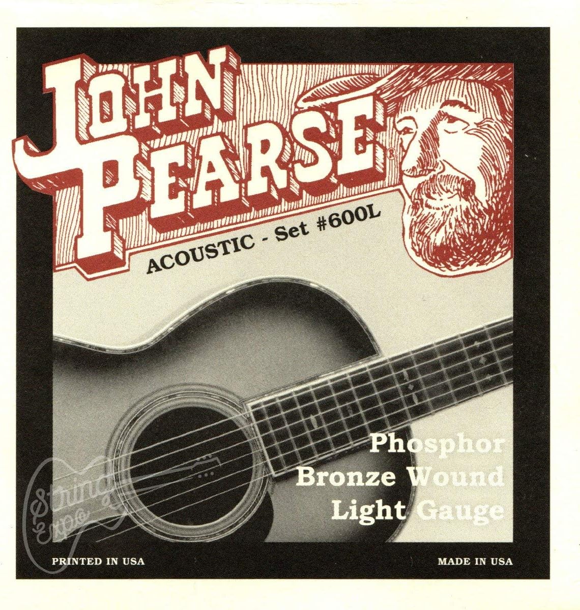 John Pearse Acoustic Guitar Strings 3 Pack - Bright #600L
