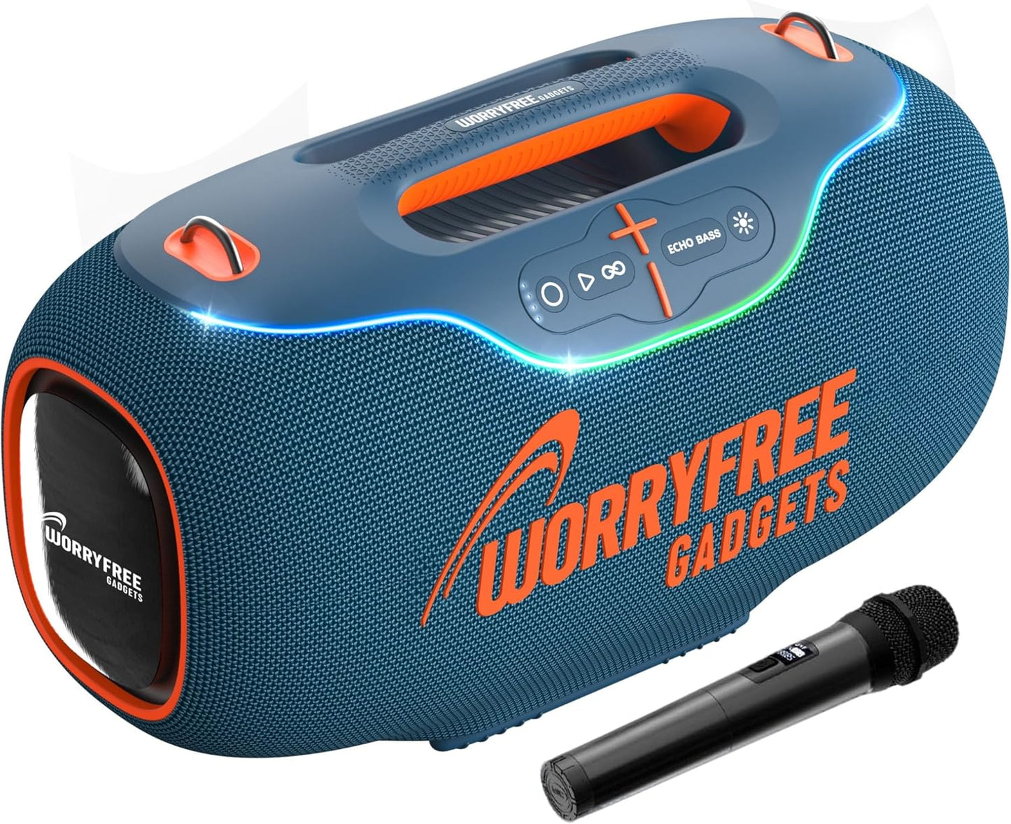 350W Wireless Bluetooth Speaker with RGB Lights and Mic