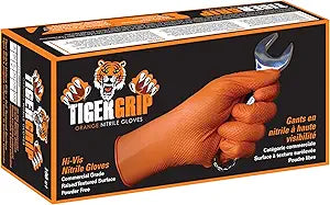 EPPCO TigerGrip 8-Mil Nitrile Gloves for Superior Grip XL