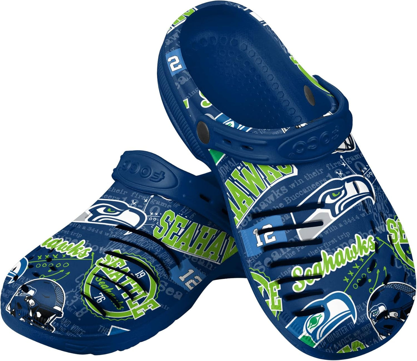 FOCO Men's NFL Team Logo Garden Water Sandals for Comfort