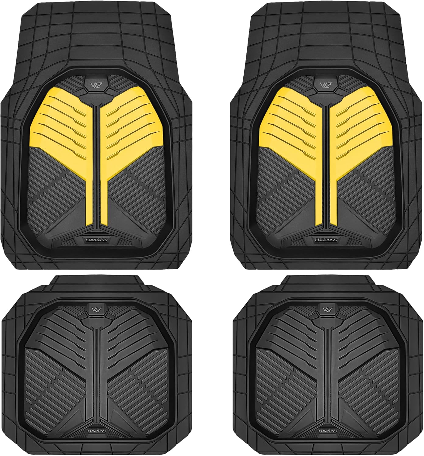 Heavy Duty Rubber Car Mats for All Weather Protection and Fit
