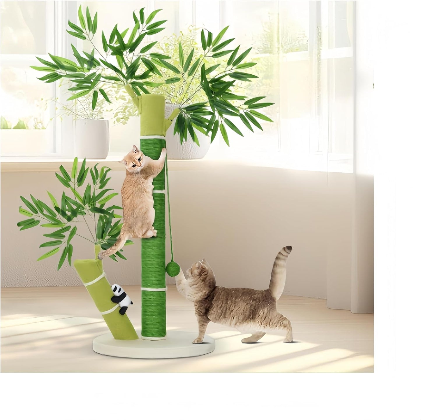AiQInu Cat Scratching Post 33in Tall for Indoor Cats and Kittens