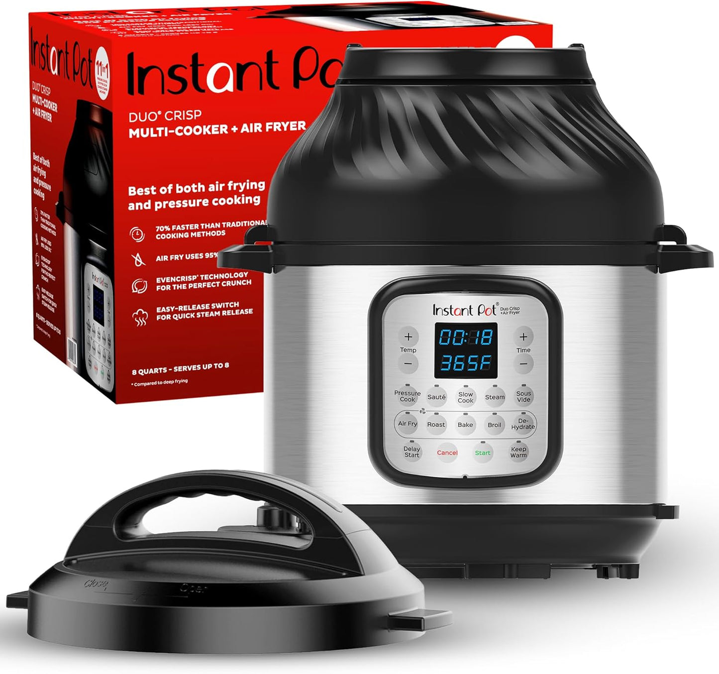11-in-1 Instant Pot: Air Fry, Pressure Cook, & more!