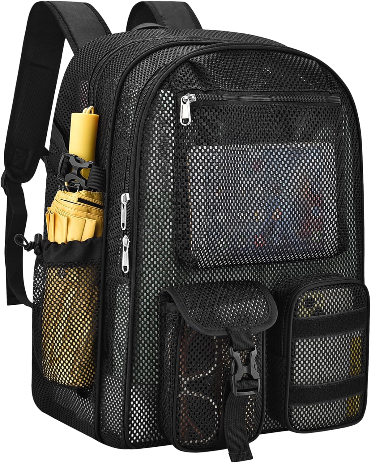 Mesh Backpack for School with Laptop Compartment and Comfort Straps