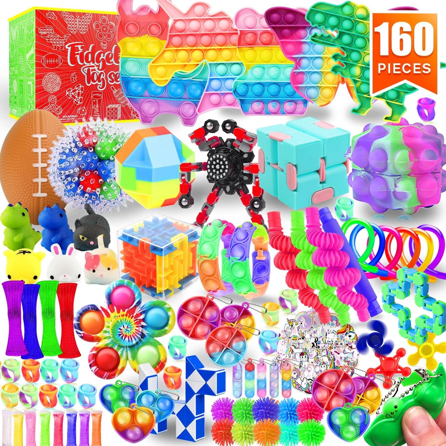160 Pack Sensory Fidget Toys Set for Kids