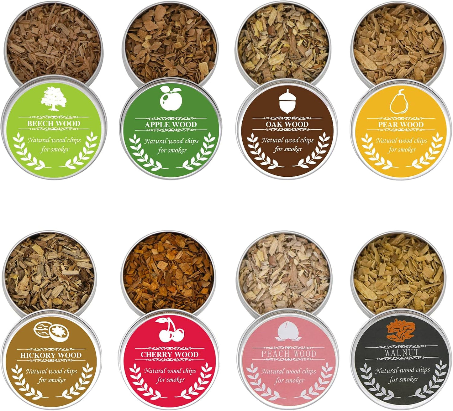 AICNLY 8 Flavors Wood Chips for Smoked Cocktails