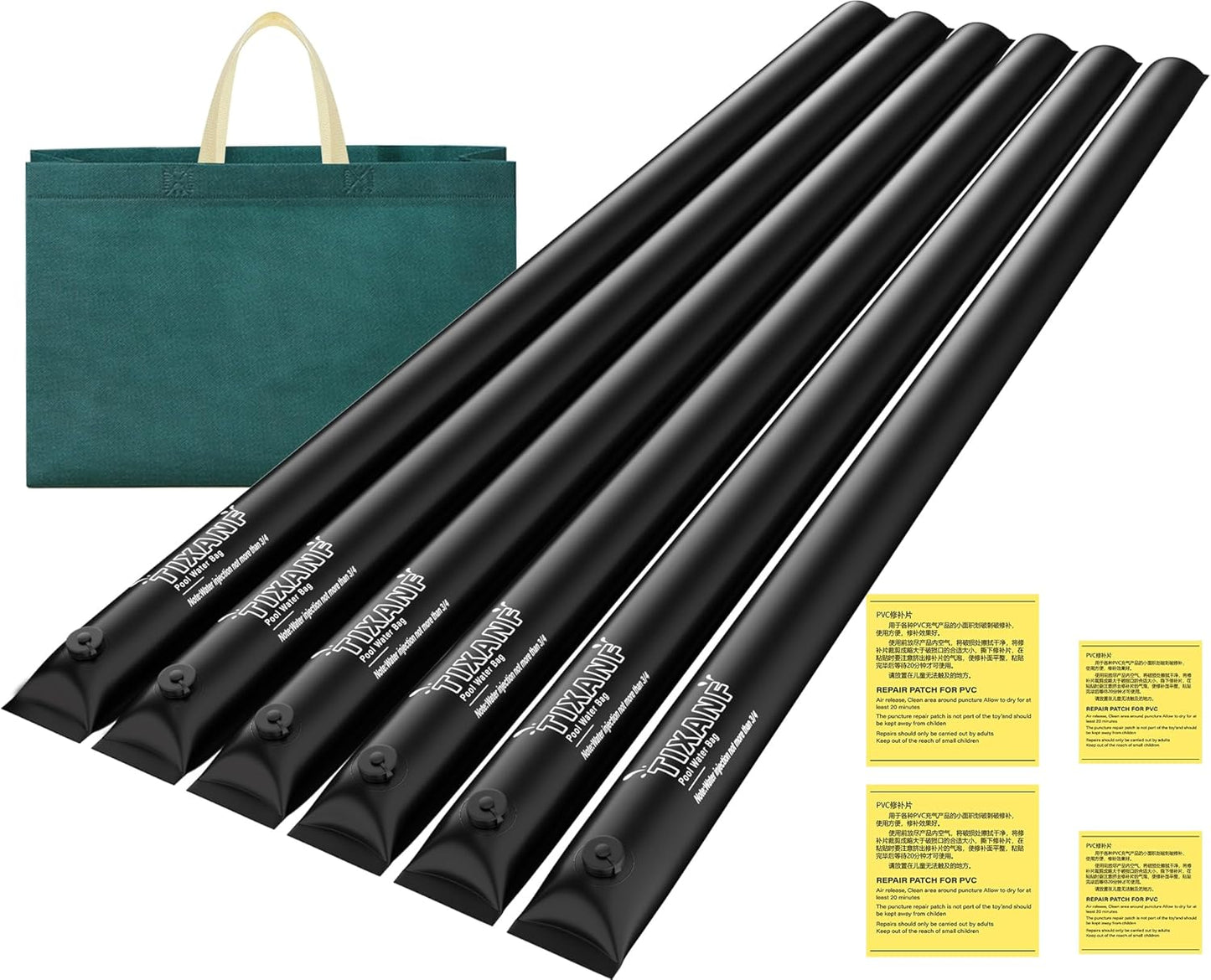 10 Ft Pool Water Bags for Winter Cover Stability and Protection