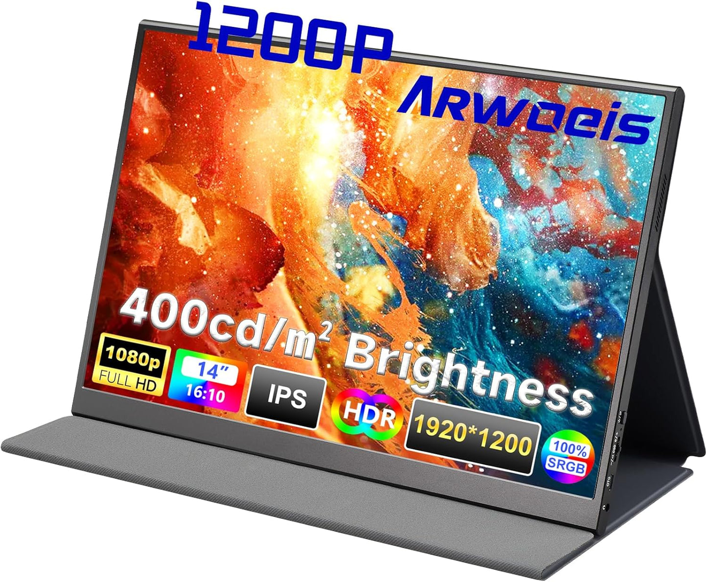 Crystal Clear Portable Monitor for Any Device!