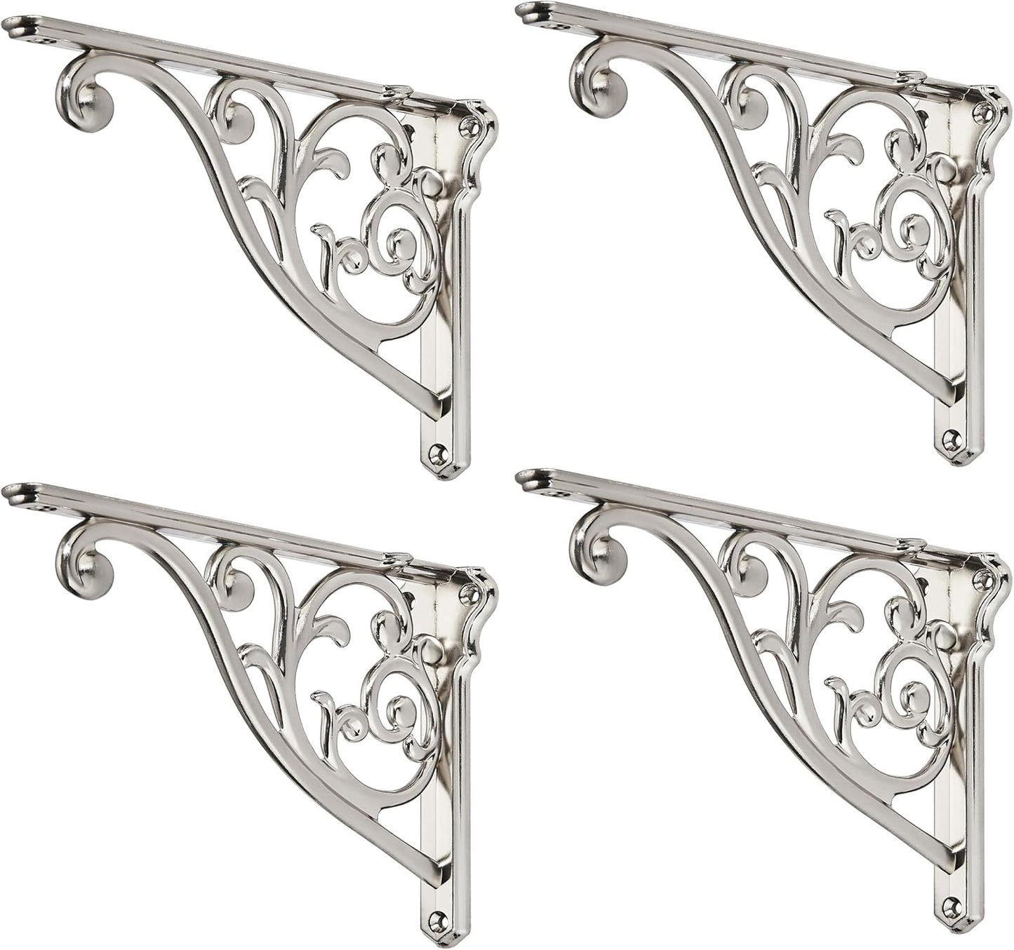 Heavy Duty 6 Inch Shelf Brackets for Victorian Kitchen Decor