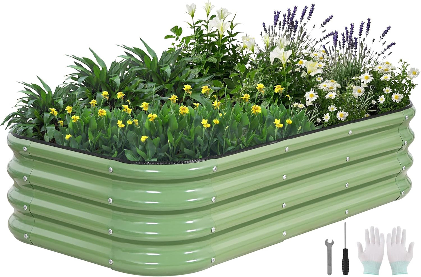 3-in-1 Modular Raised Garden Bed Kit for Versatile Gardening