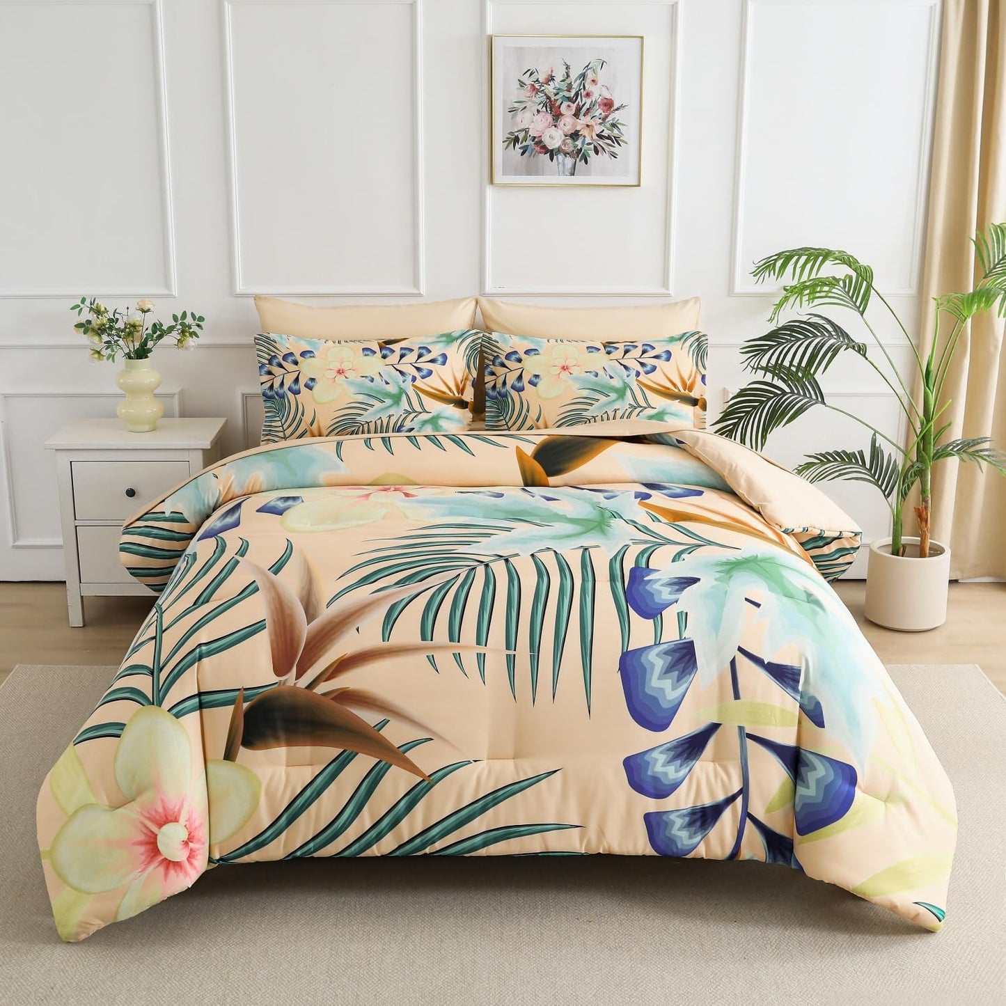 Yogeneg 7 Piece Bed in a Bag Queen Size Comforter Set Review