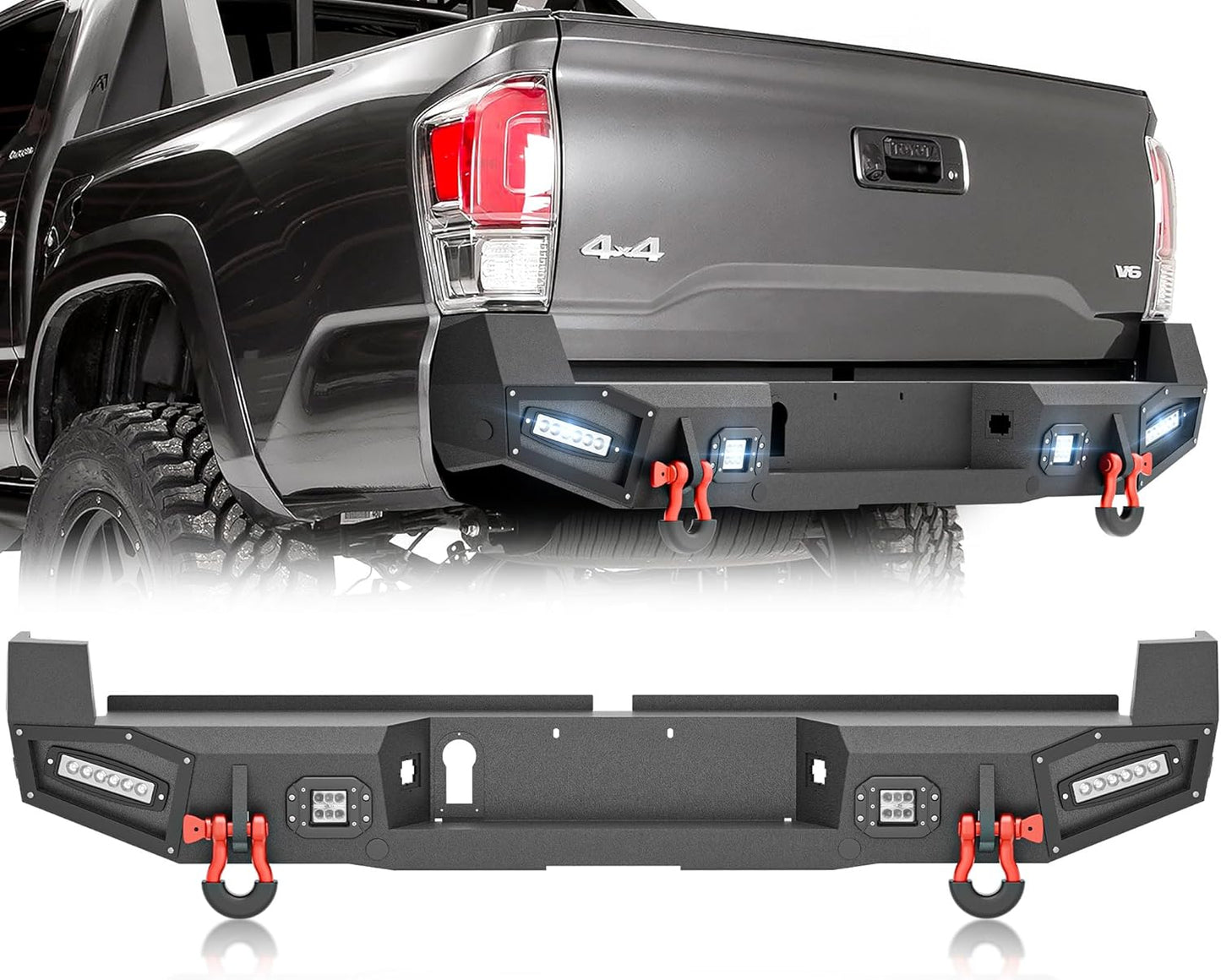 Full Width Rear Bumper for 2016-2023 Toyota Tacoma Models