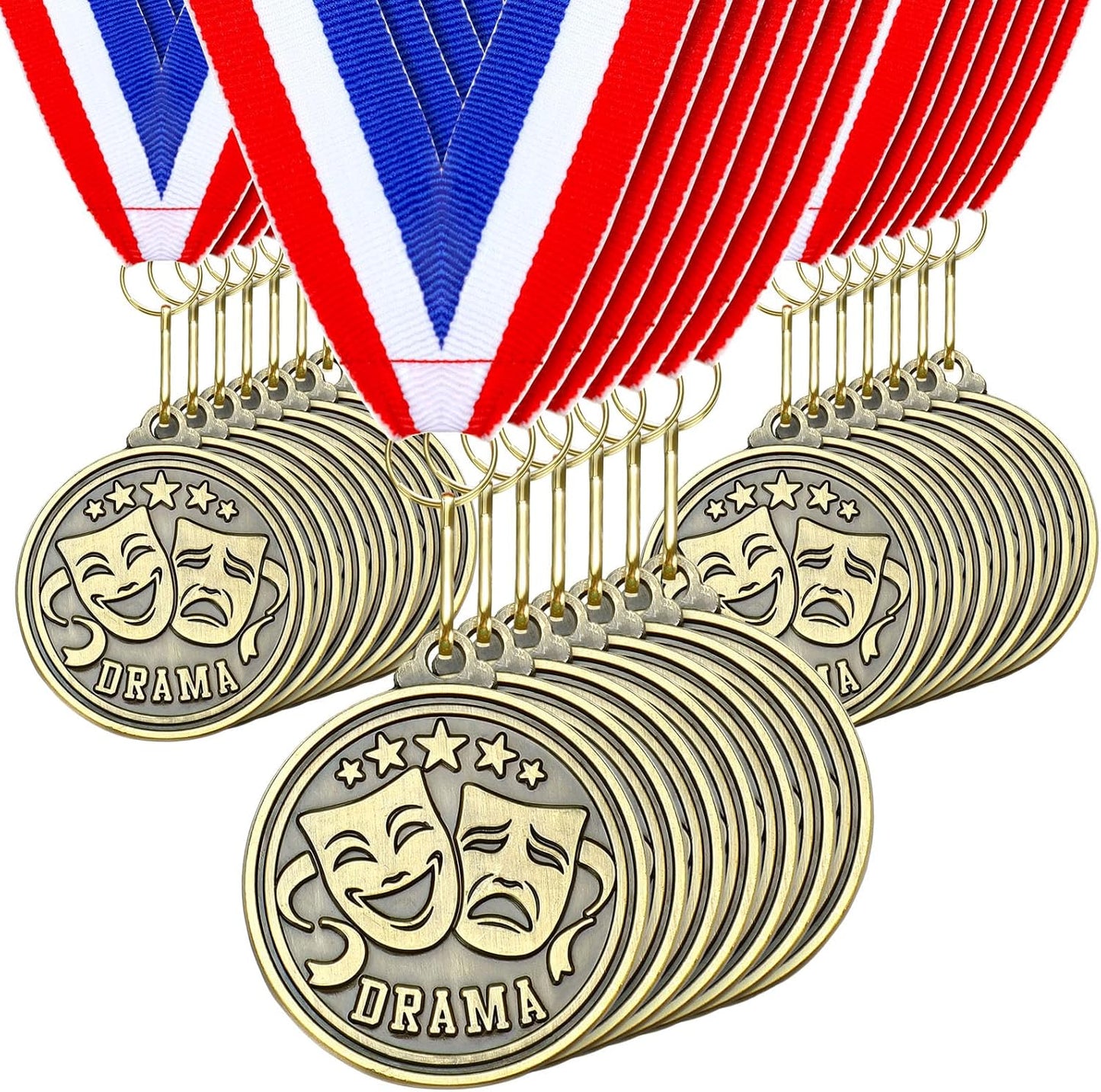 30 Pcs 2ft' Gold Medals for Awards Winner with Neck Ribbons