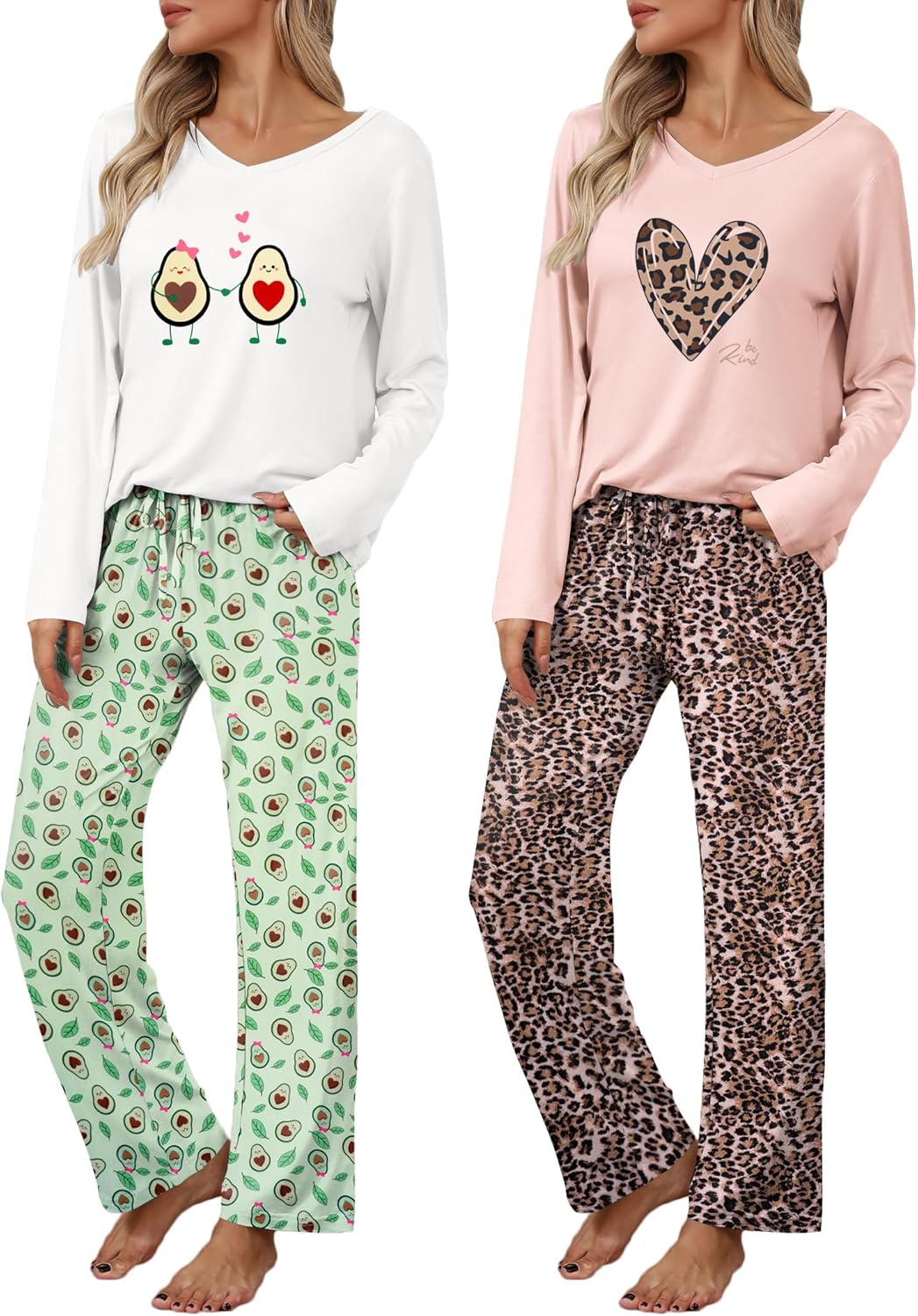 Ekouaer Womens 2 Pack Pajama Set for Ultimate Comfort and Style