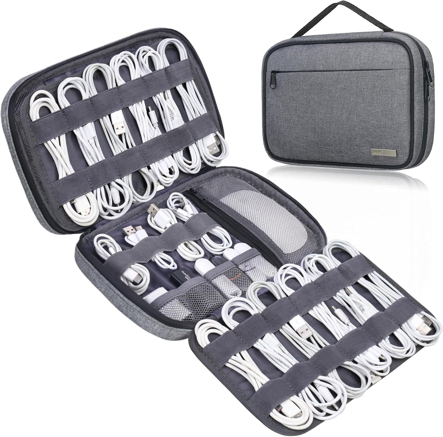 Lacdo Travel Cable Organizer - 6 Layer Storage