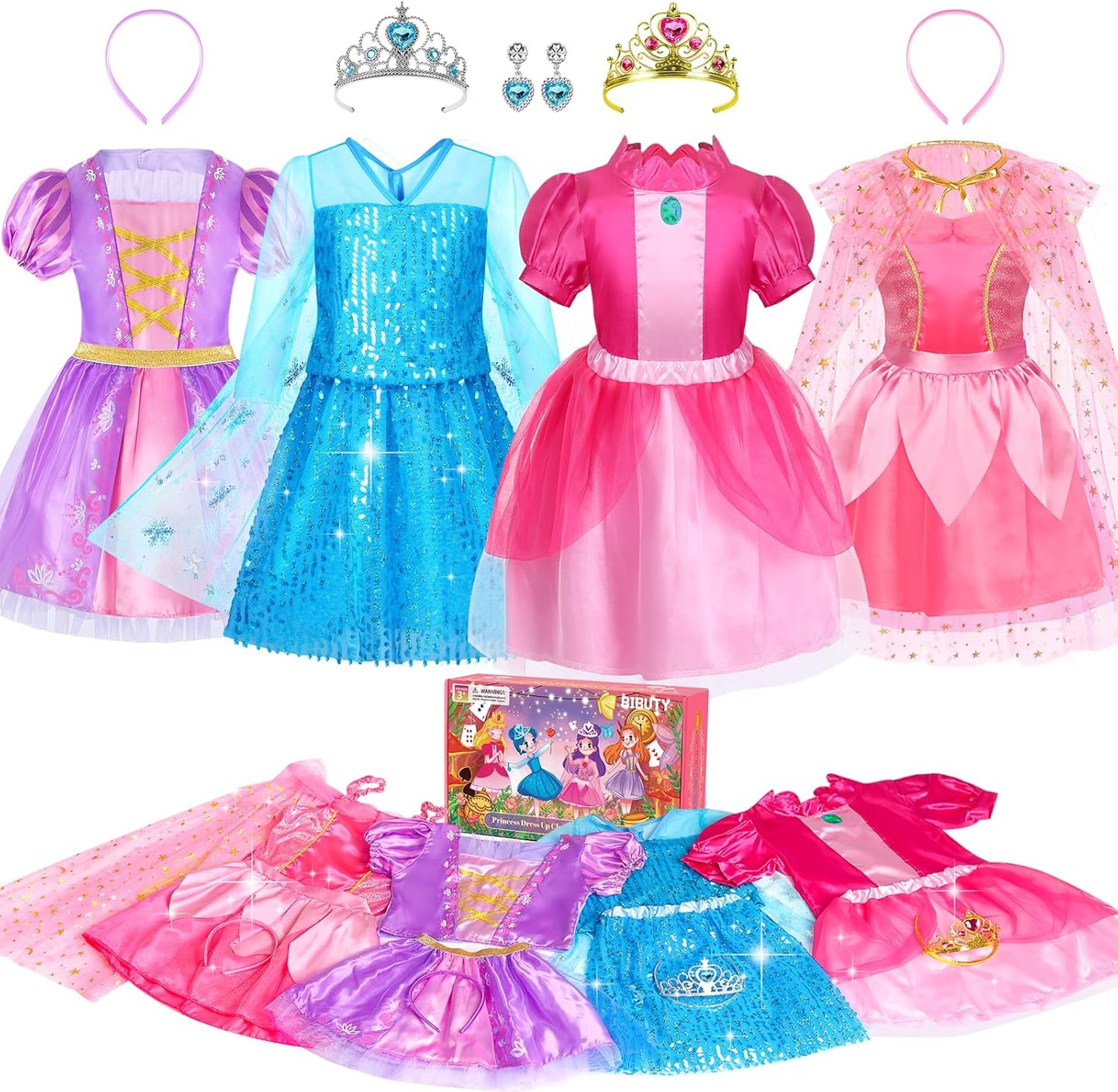 Princess Dress Up for Girls Toddler Costume Set for Fun Play