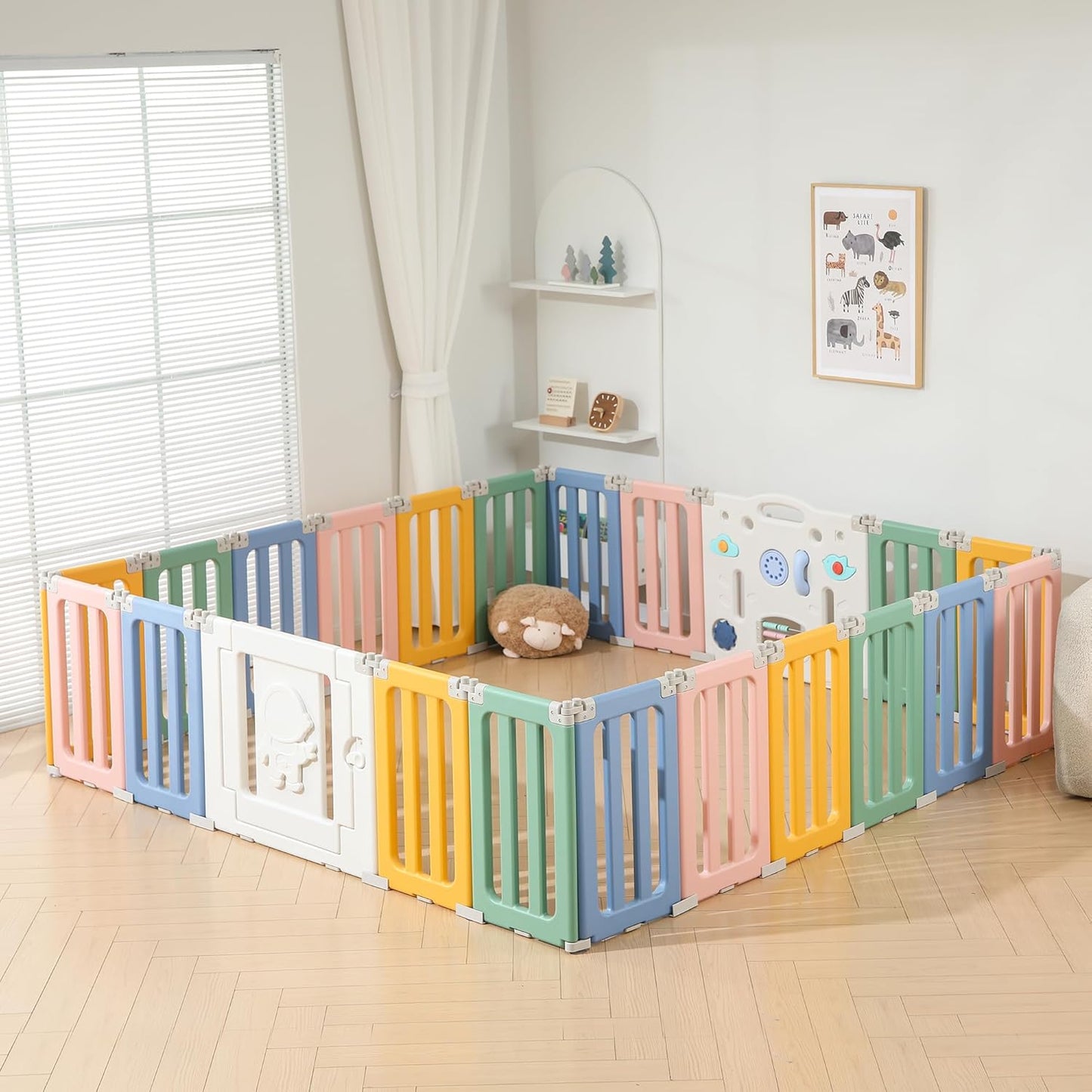 Foldable Play Pen - Extra Large 22 Panel Baby Play Yard