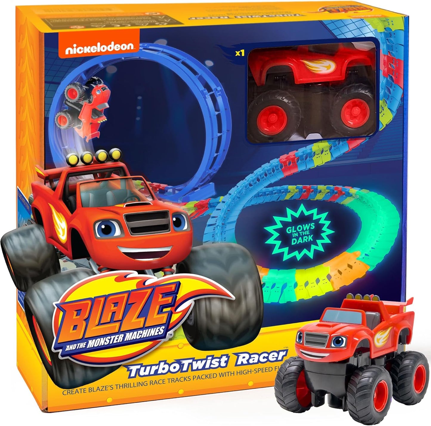 Blaze and The Monster Machine Race Track Set - 117-Piece STEM Playset