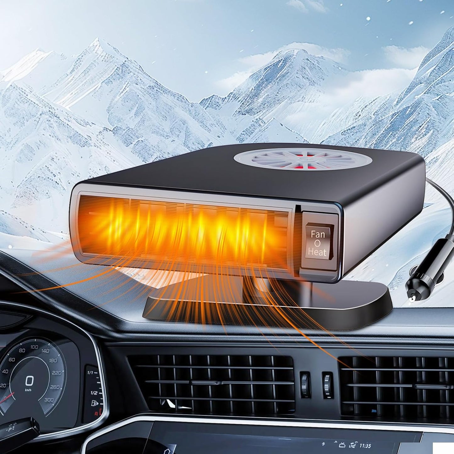 Defrost Fast: Portable Car Heater Fan