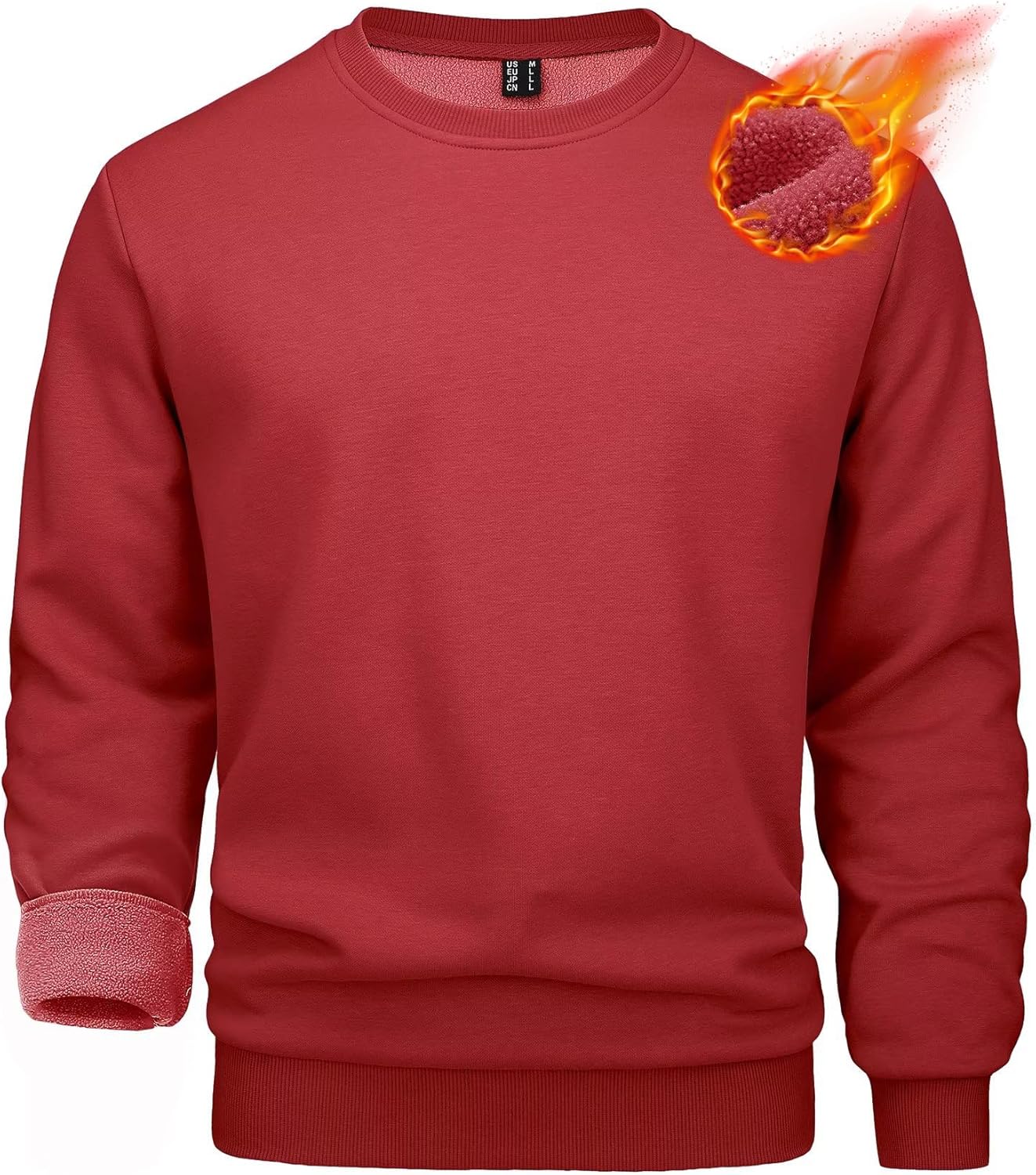 MAGCOMSEN Men's Crewneck Sweatshirt for Casual Warmth