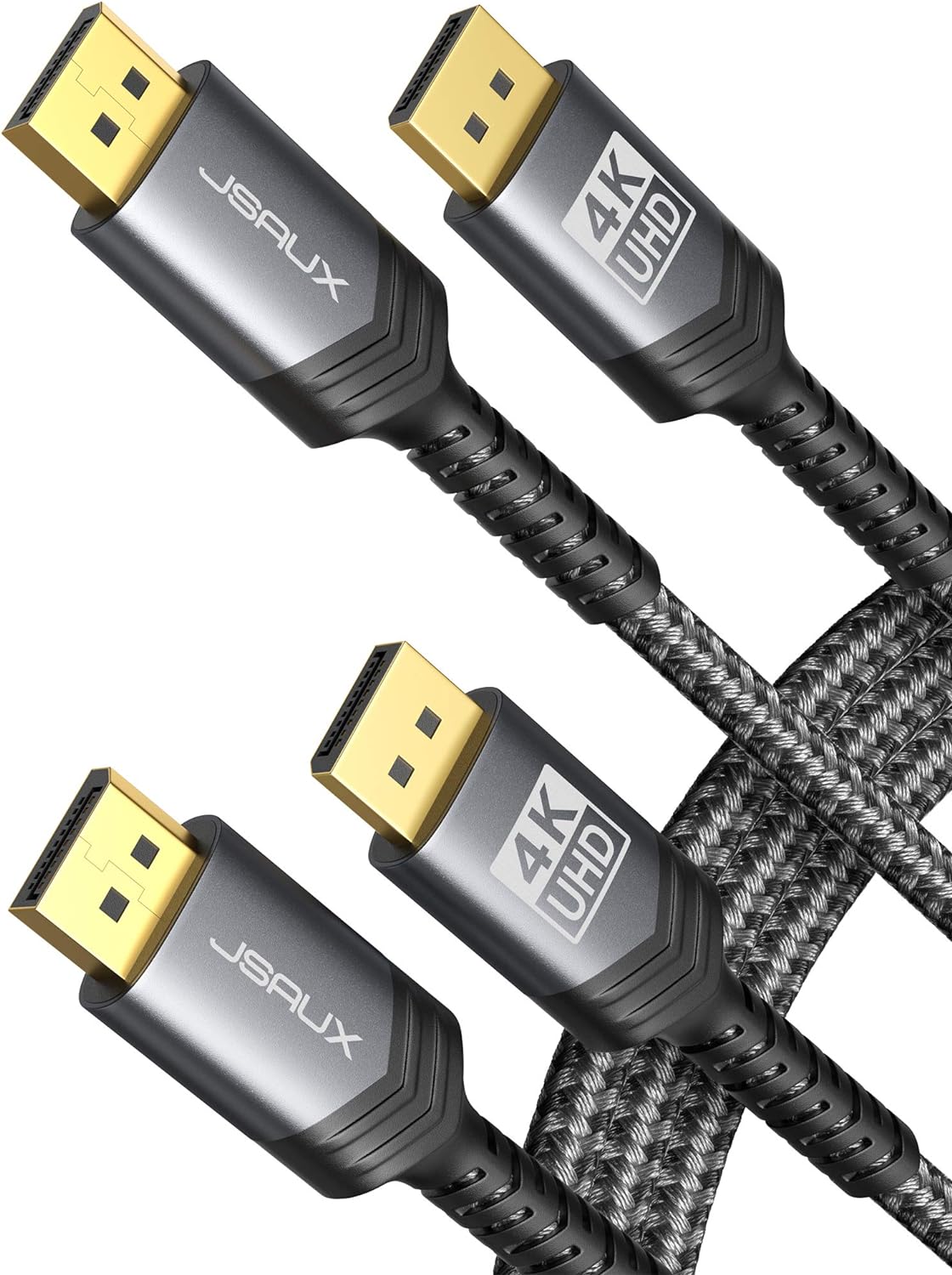JSAUX 10ft DisplayPort Cable 2 Pack - 4K@60Hz Gaming Marvel