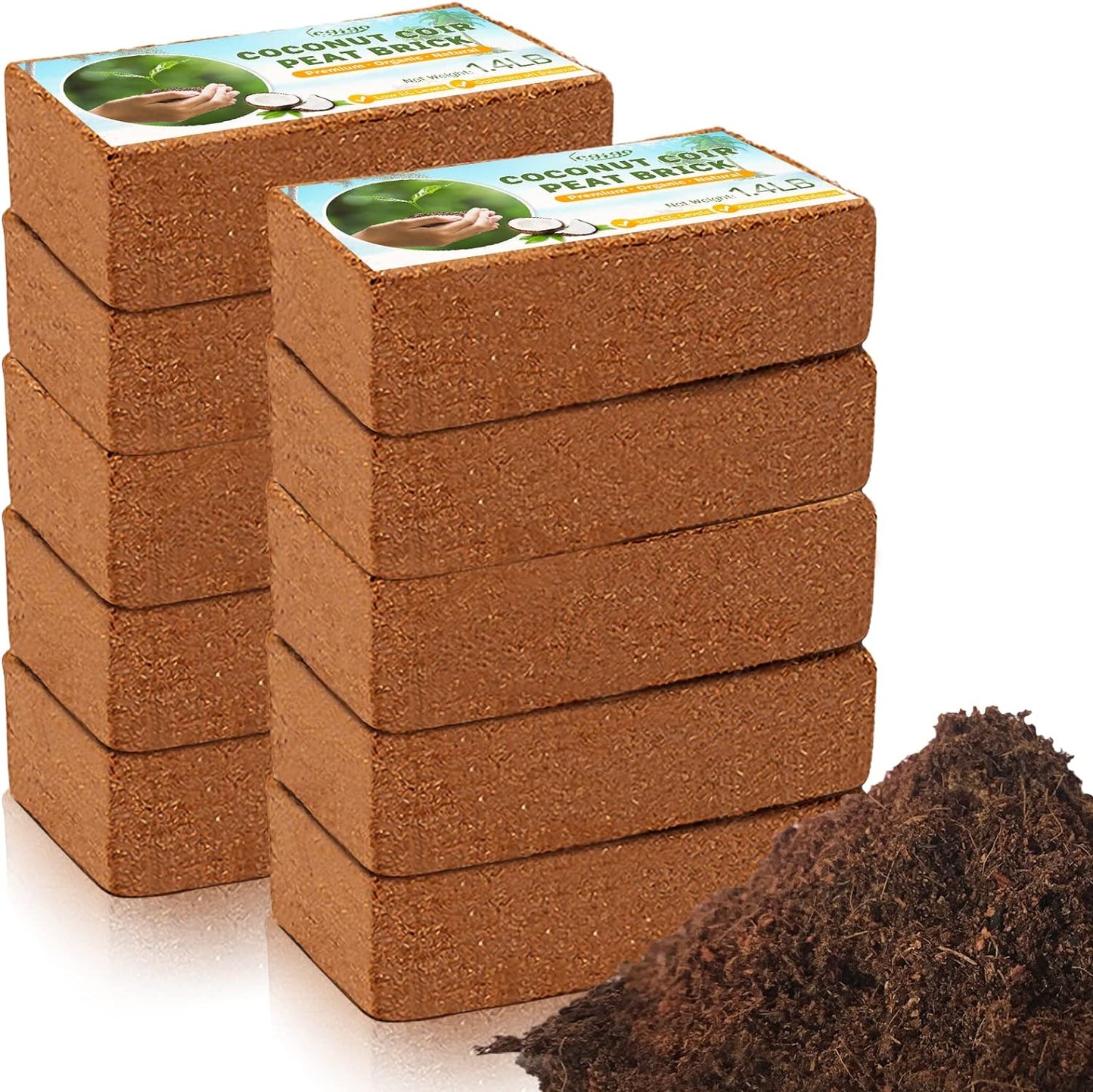Organic Coco Coir Bricks for Enhanced Plant Growth and Care