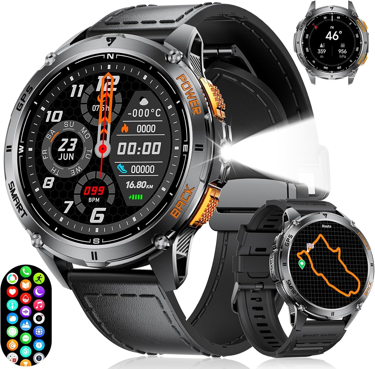 FOXBOX GPS Smartwatch: Ultra-Long Battery Life