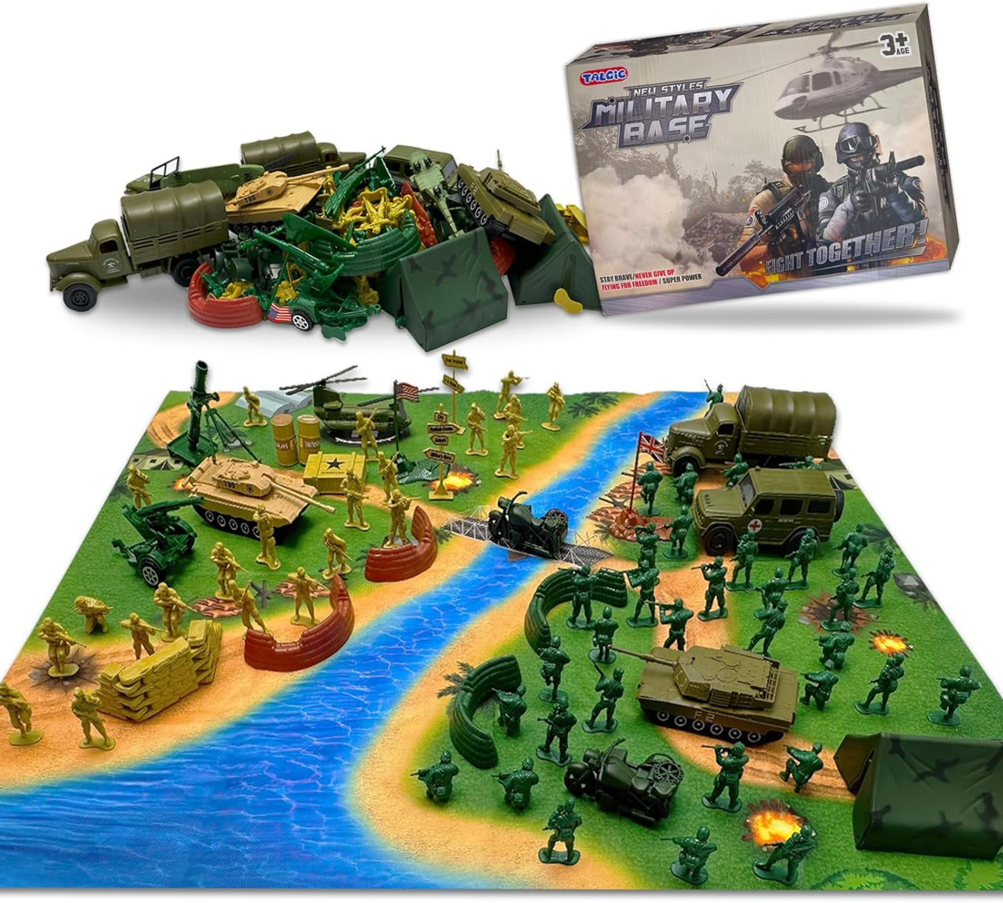 Army Men Toys Large Battle Playset for Epic Adventures
